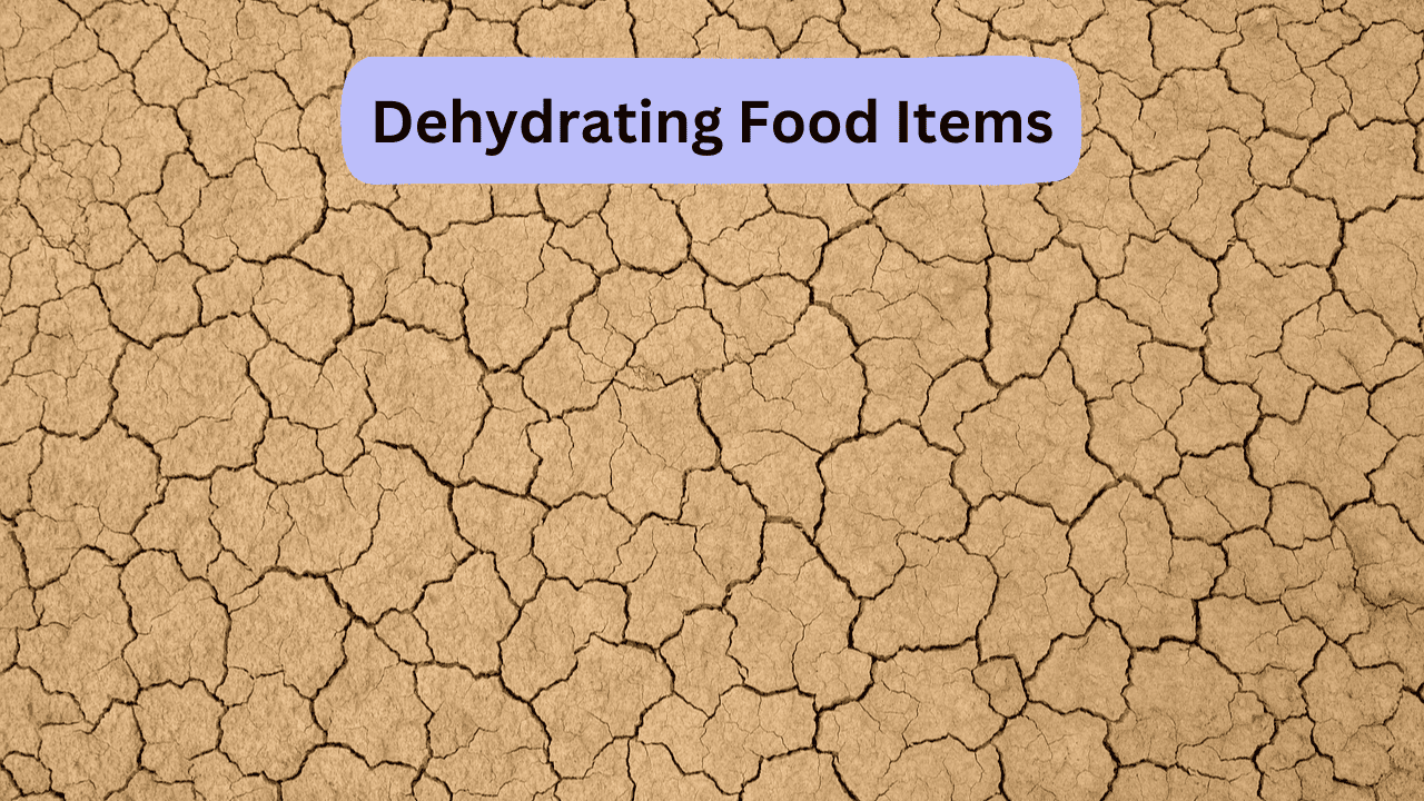Dehydrating Food Items