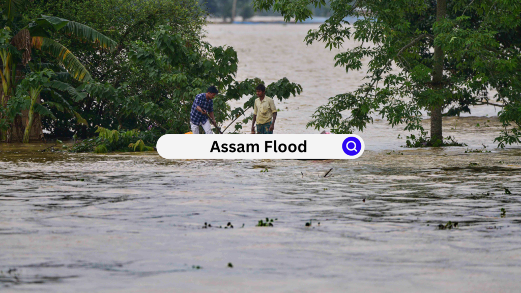 Assam flood scenes Assam flood scenes