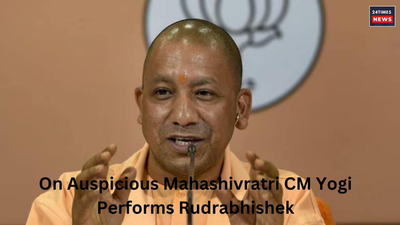 On Auspicious Mahashivratri CM Yogi Performs Rudrabhishek