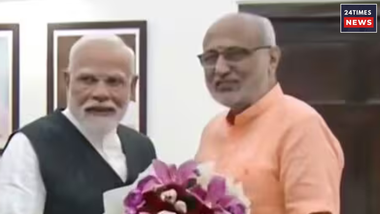 pm modi and vice president radhakrishnan