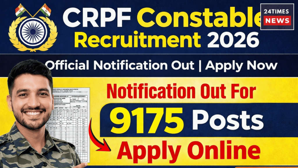 CRPF Constable Recruitment 2026 