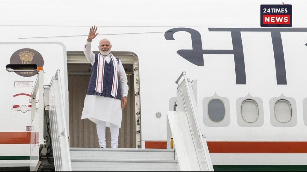 Prime Minister Modi arrives in UAE on five-nation tour, fighter jets give special welcome