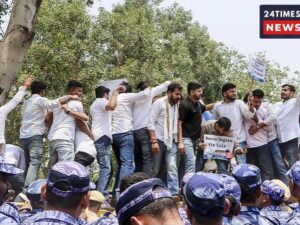 NSUI protests outside NTA office in Delhi over NEET-UG paper leak; questions raised on exam system