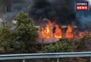 Delhi-bound Rajdhani Express catches fire in Kota, 68 passengers evacuated safely