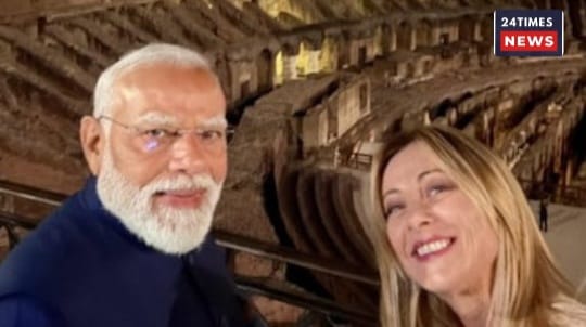 PM Modi arrives in Rome, meets Italian PM Meloni; also visits the Colosseum