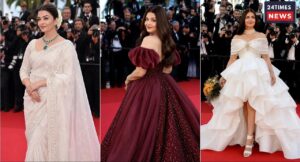 Aishwarya arrived reached for Cannes with her daughter Aaradhya in black attire. The mother-daughter duo flaunted a special style at the airport.