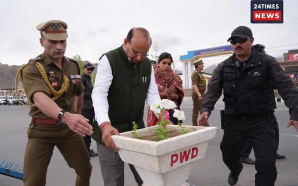 LG VK Saxena initiates a large project to re-green 800 acres of barren land in Ladakh