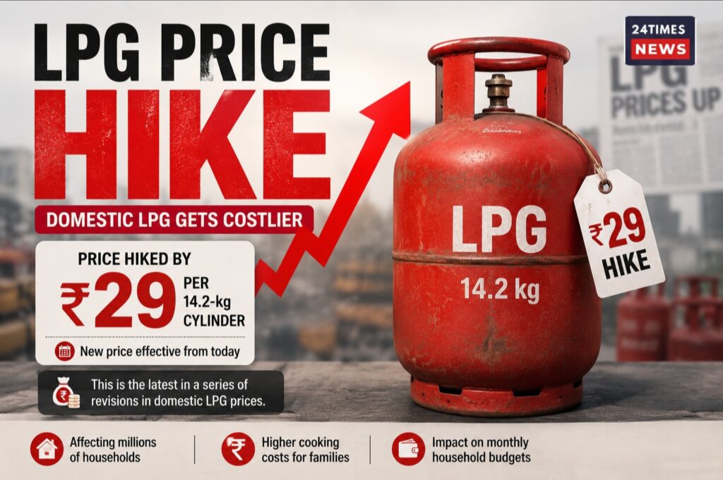 LPG Cylinder Price Hike: Domestic gas cylinders become costlier by ₹29.