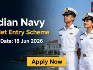 Indian Navy Recruitment 2026: Apply soon for B.Tech Cadet Entry