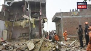 Delhi LPG Cylinder Blast: Mukundpur house destroyed by powerful blast, four died; search ongoing for people stuck in the rubble.