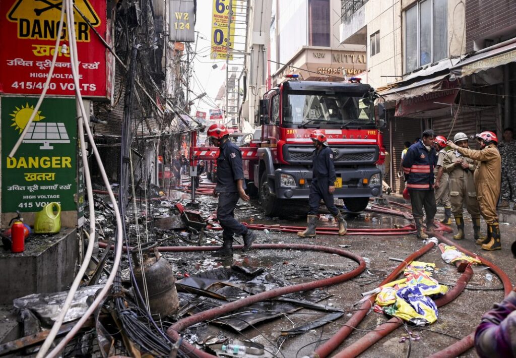 21 Killed in Delhi Hotel Fire