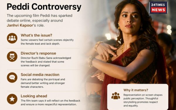 ‘Peddi’ Controversy: Will Janhvi Kapoor’s scenes be changed following criticism? Director Buchi Babu Sana’s big decision