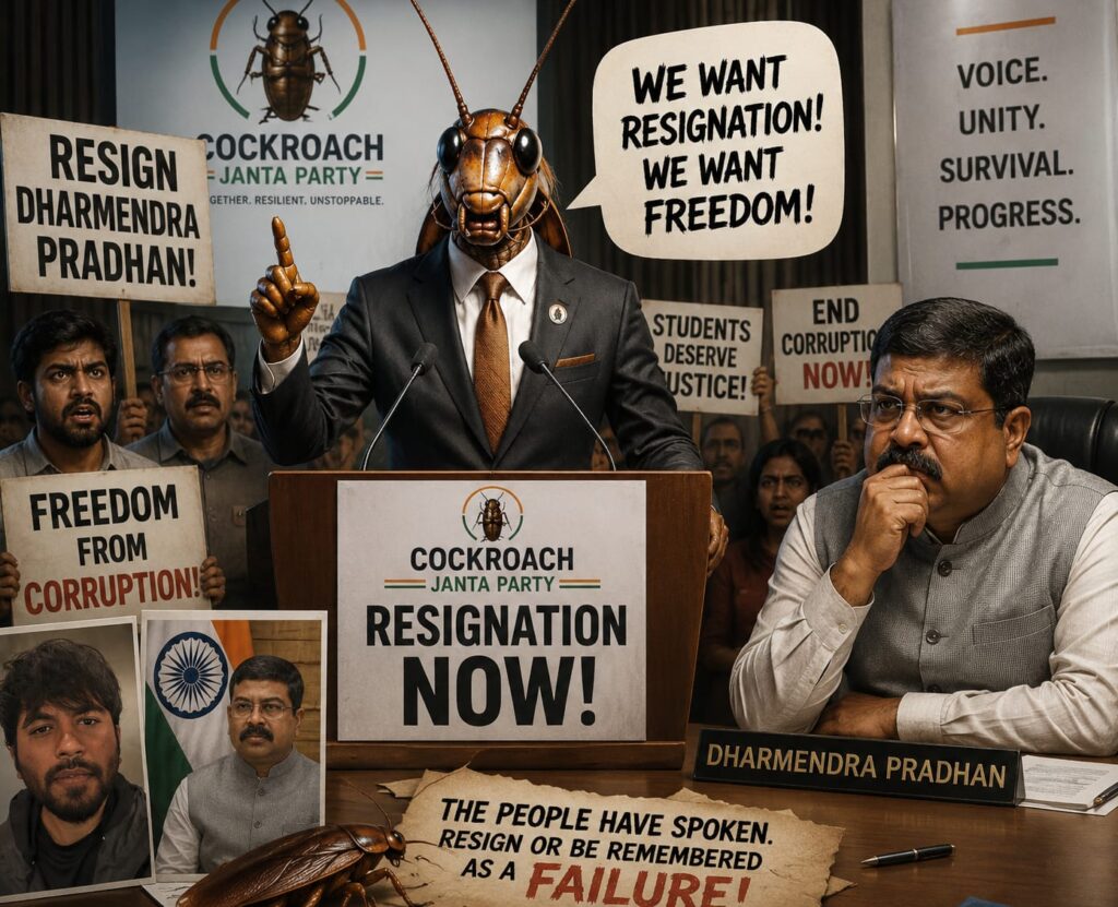 Cockroach Janta Party Protest