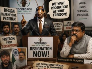 Cockroach Janta Party Protest: The movement will continue until Dharmendra Pradhan resigns.