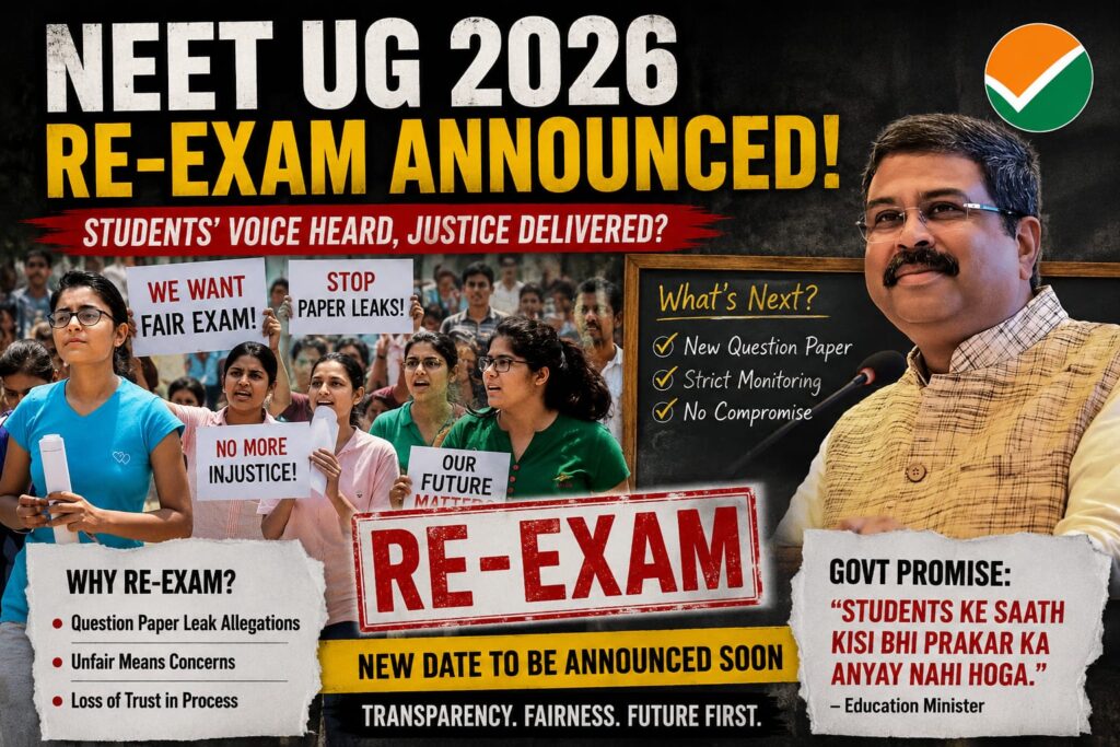 NEET UG 2026 Re-Exam Alert: Tightened security following controversy; major, strict changes for students