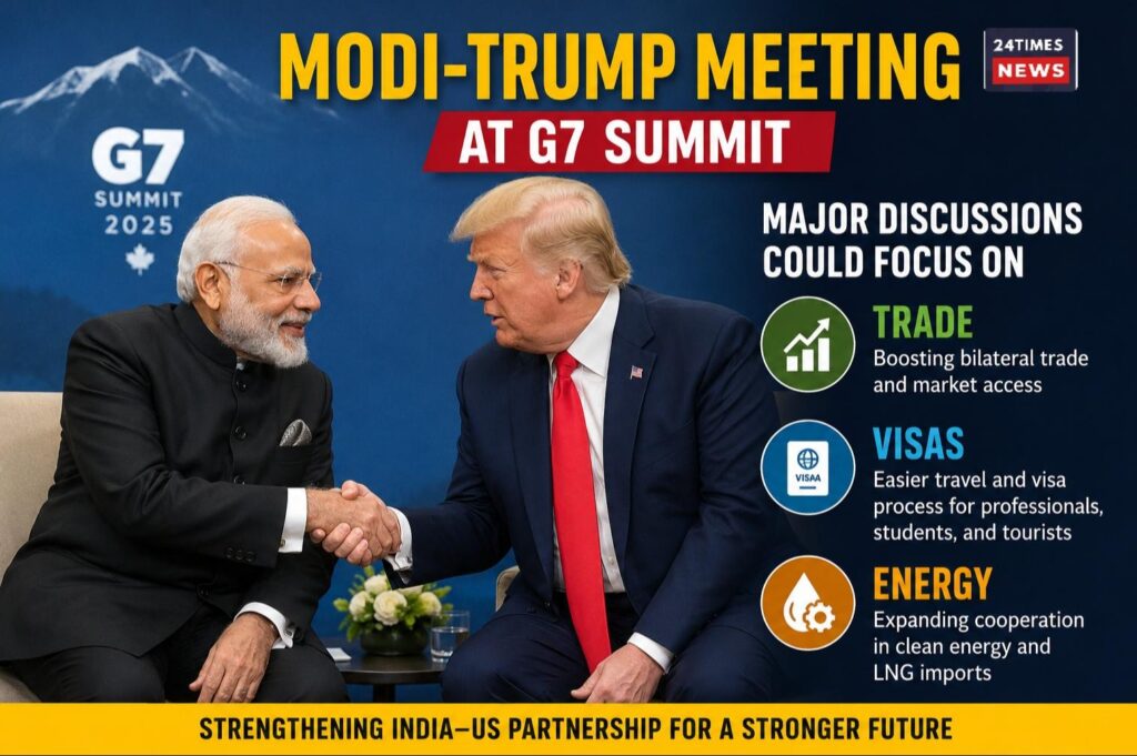 High-Stakes Modi-Trump G7 Summit: Major Trade, Visa Talks May Unlock Opportunities but Raise Concerns.