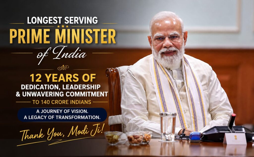 PM Modi Completes 12 Years in PMO: NDA to Celebrate in a Big Way, Surpassing Nehru’s New Record
