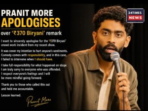 Big Apology Yet Ongoing Controversy: Comedian Pranit More Says Sorry Over ‘₹370 Biryani’ Remark After Massive Backlash