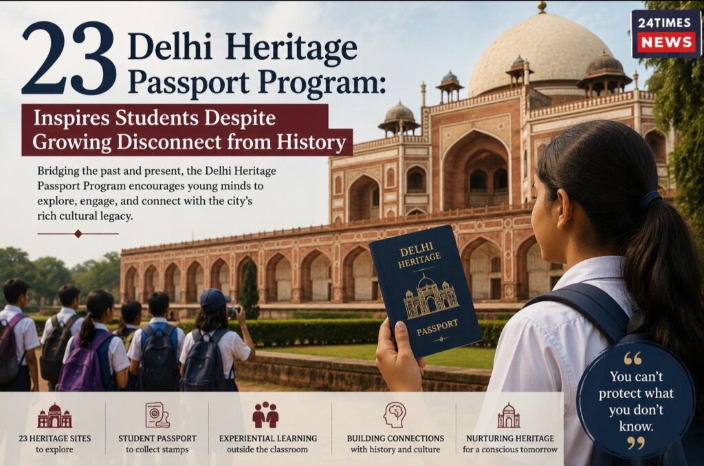 23 Delhi Heritage Passport Program: Inspires Students Despite Growing Disconnect from History.