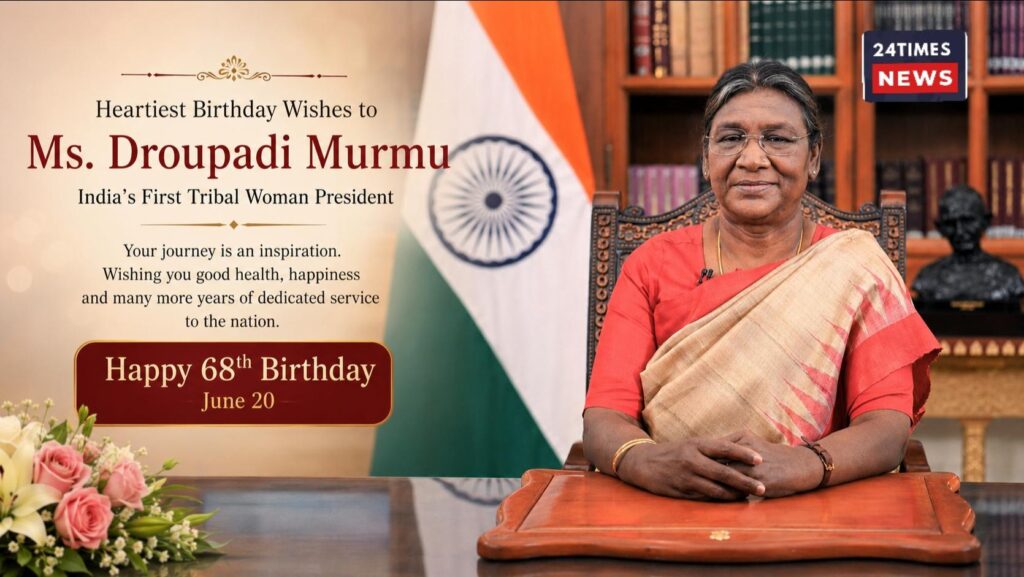 WhatsApp Image 2026 06 20 at 12.09.51 PM President Murmu’s 68th Birthday: Leaders Send Heartfelt, Respectful, and Mixed Reactions as It Becomes a Nationally Significant Occasion.