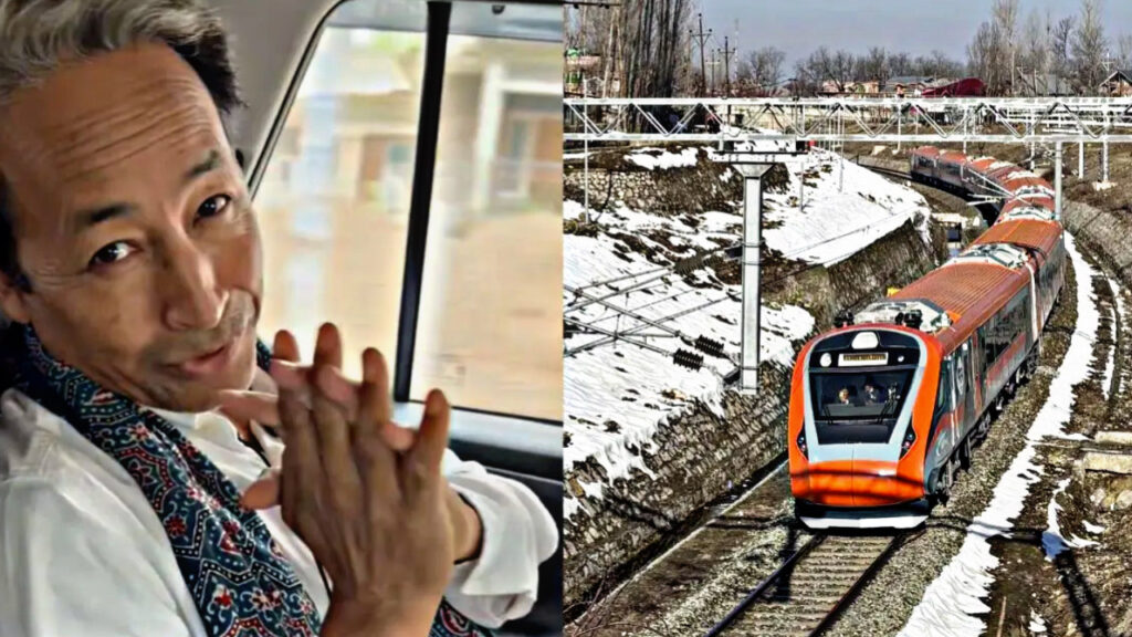 Sonam Wangchuk praised Indian Railways and boarded the Delhi-Srinagar Vande Bharat train