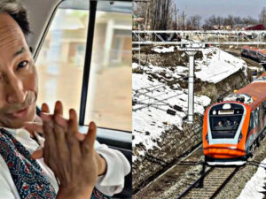 Sonam Wangchuk praised Indian Railways and boarded the Delhi-Srinagar Vande Bharat train