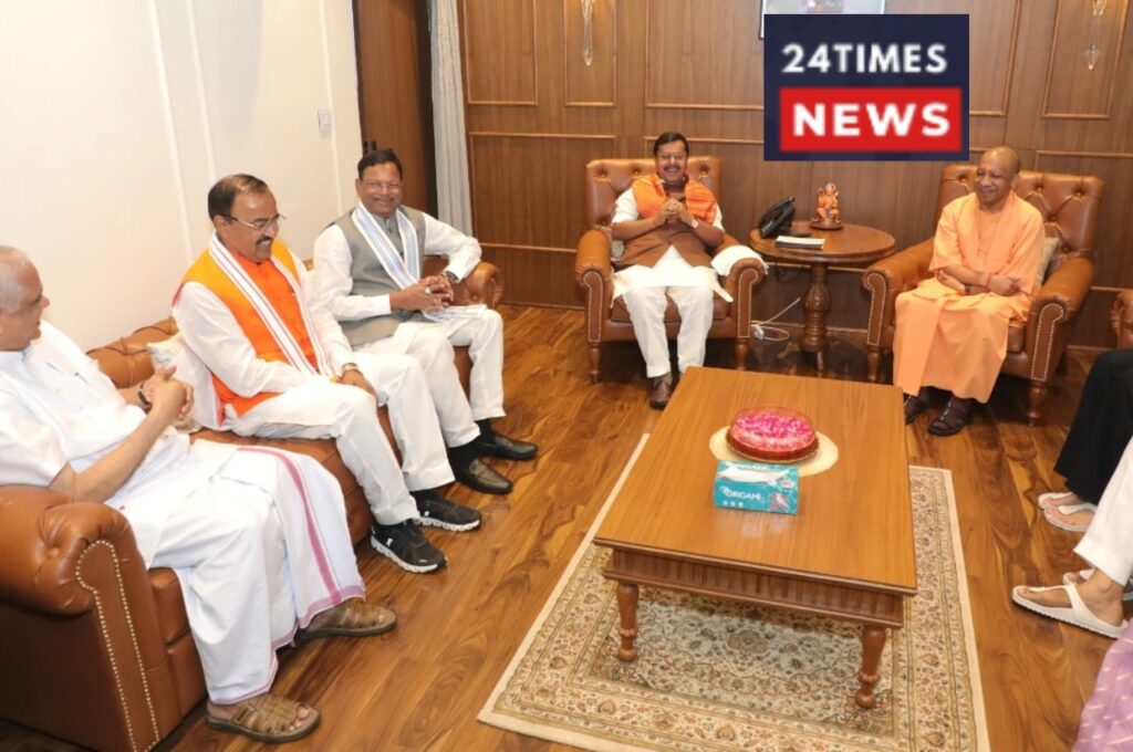 All is Well in BJP! CM Yogi and Nitin Nabin Visit Keshav Prasad Maurya’s Residence