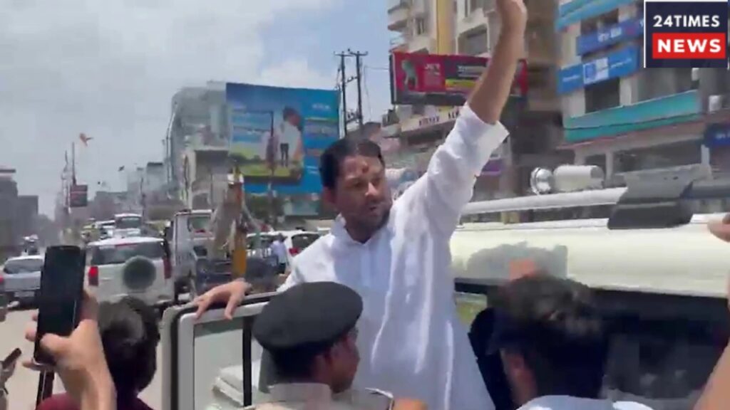 Protests by Students in Several Bihar Cities, Stones Thrown at Police, Tej Pratap Yadav Detained