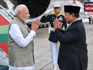 PM Modi arrives in Indonesia, the country with the largest Muslim population, to hold important discussions on defense and trade.