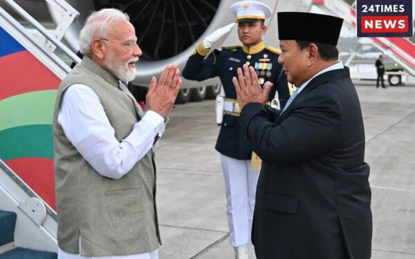 PM Modi arrives in Indonesia, the country with the largest Muslim population, to hold important discussions on defense and trade.