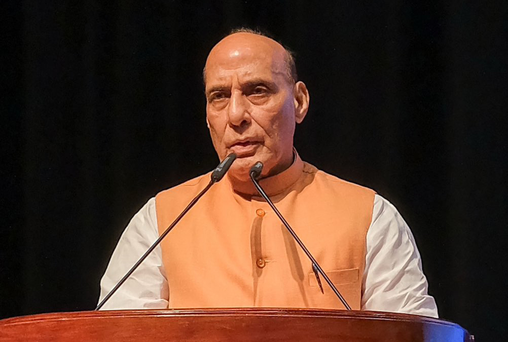 rajnath singh 1 1 Rajnath Singh on RSS: “There’s no license to love your mother,” the Defence Minister said.