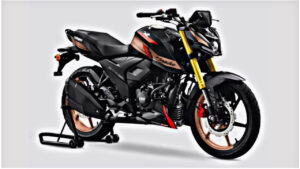Apache RTR 160 4V is offered in a stylish sports look with a powerful engine.