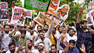 Youth Congress surrounds BJP headquarters in Delhi, demands Amit Shah’s resignation; activists take to the streets