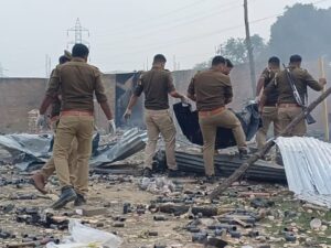 Massive Fire Breaks Out After Explosion In Kaushambi Firecracker Factory, 7 Dead