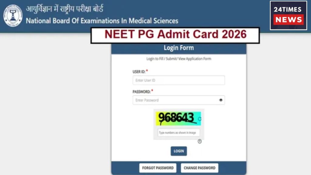 NEET PG ADMIT CARD