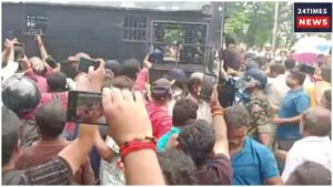 Former TMC MLA Attacked By Mob. Garlanded With Shoes And Pelted With Eggs