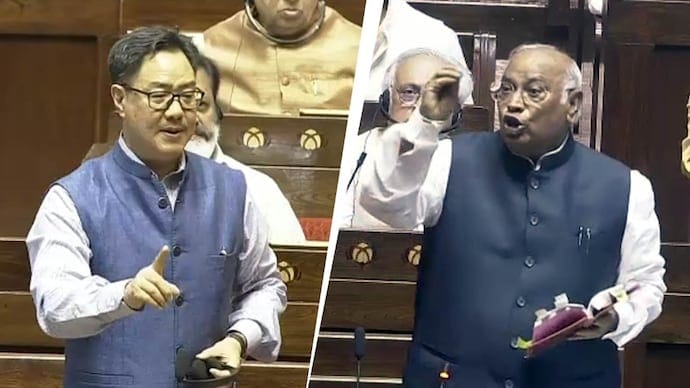 “You can’t give instructions…”: Kharge and Rijiju engage in heated exchange in Rajya Sabha