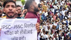 Politics intensifies in Jharkhand over the JPSC-JSSC agitation, with ministers accusing the BJP of using students as a “political weapon.”