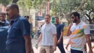CJP March Pellet Injury: Rahul Gandhi visits police station with injured student, raises questions about incident