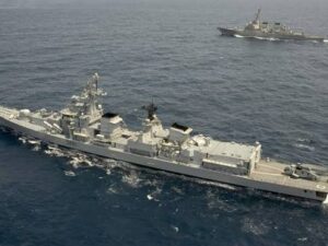 India launched a major operation amid the Gulf crisis, safely evacuating 60 merchant ships from the Strait of Hormuz.