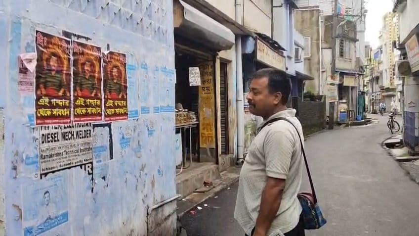 Hours after meeting PM Modi, posters against Partha Bhowmik, with the words “traitor,” sparked political uproar.