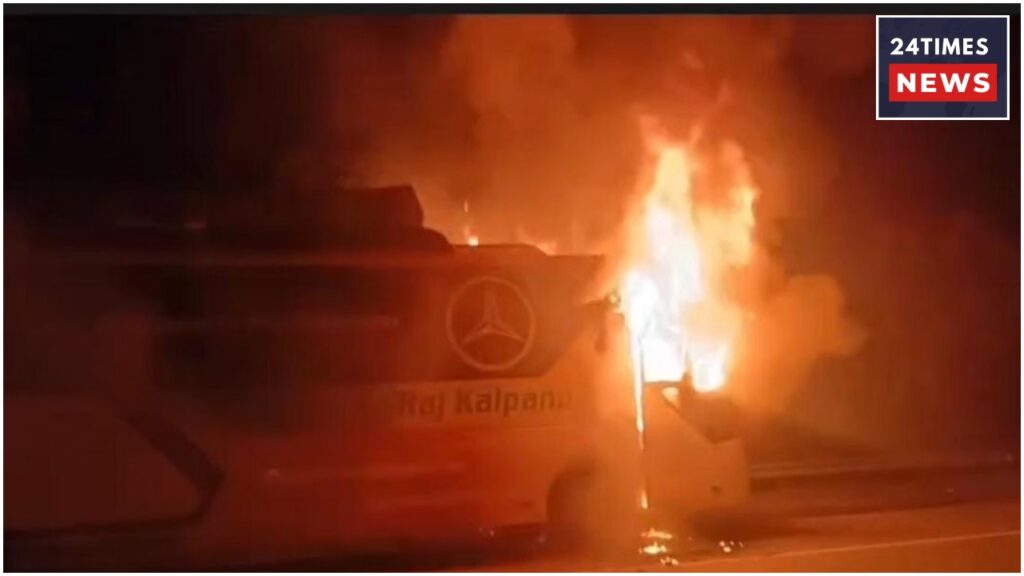 Sleeper Bus Catches Fire On Yamuna Expressway In Greater Noida, 9 Passengers Dead In Tragic Incident
