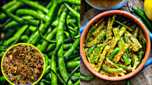 Make delicious spicy green chilli instant pickle without sunlight in just ten minutes
