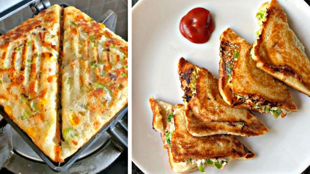 Make this semolina and curd fast sandwich, healthy and easy to cook