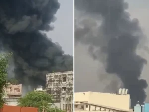 Fire breaks out at a timber warehouse in Delhi’s Dallupura; 16 fire tenders at the scene