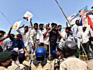 AISA staged a massive protest in Patna, raising slogans against Gyanesh Kumar