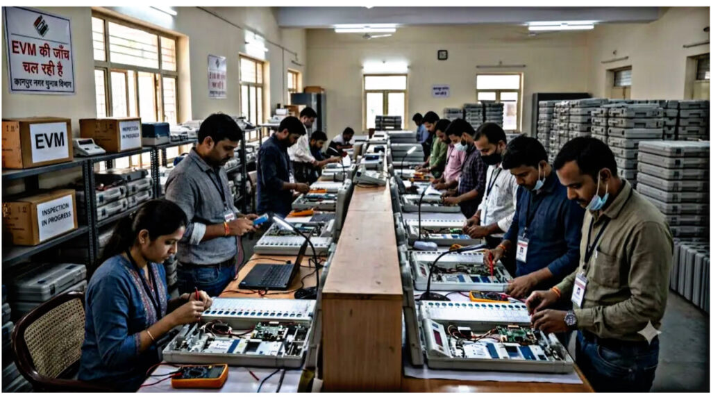 EVMs being checked in Kanpur ahead of Uttar Pradesh elections, 143 stamped