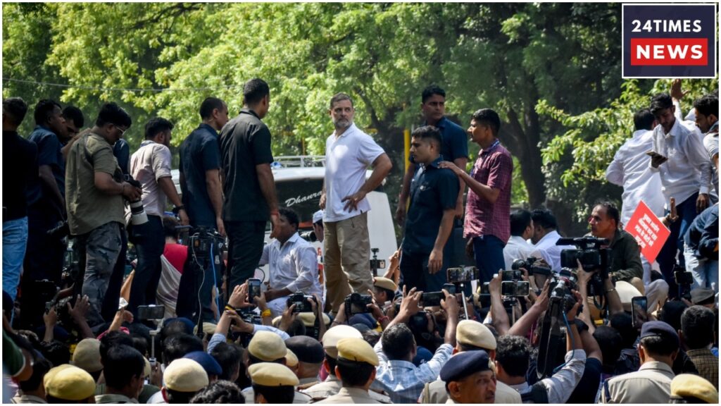 Rahul Gandhi Adamant On Meeting Gyanesh Kumar, Heavy Police Force Deployed At Akashvani Bhawan