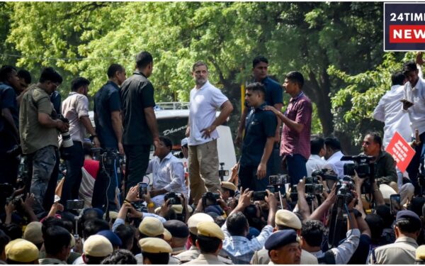 Rahul Gandhi Adamant On Meeting Gyanesh Kumar, Heavy Police Force Deployed At Akashvani Bhawan